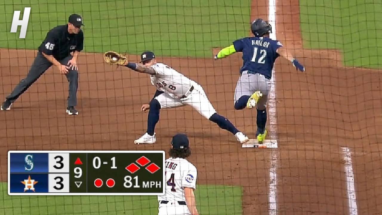 SAFE or OUT?! Mariners lose the lead in the TOP of the 9th after WILD review 😱