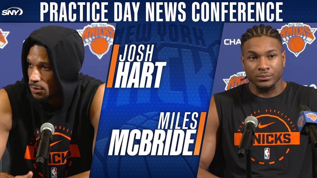 Josh Hart, Miles McBride talk Knicks' Game 1 blowout, stress staying locked in for Game 2 vs. 76ers