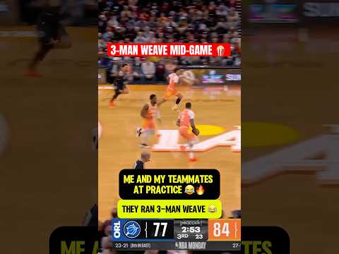 Cavs really ran 3-MAN WEAVE IN A GAME 😭😂