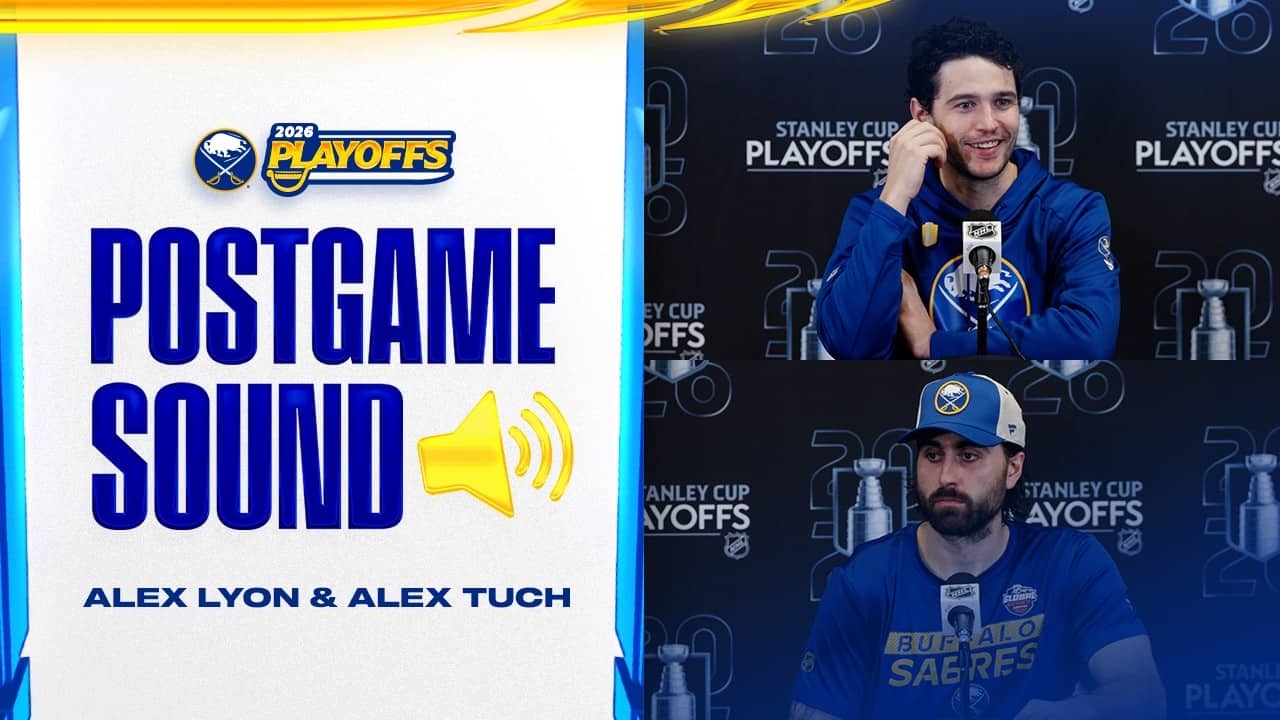 Alex Lyon and Alex Tuch Met With The Media After 3-1 Win In Game 3 | Buffalo Sabres