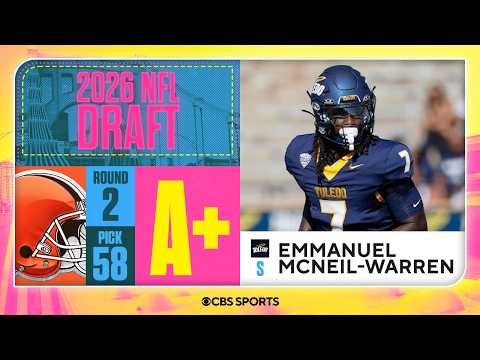 Browns select Emmanuel McNeil-Warren in 2nd Round, No. 58 overall | 2026 NFL Draft Grades & Reaction