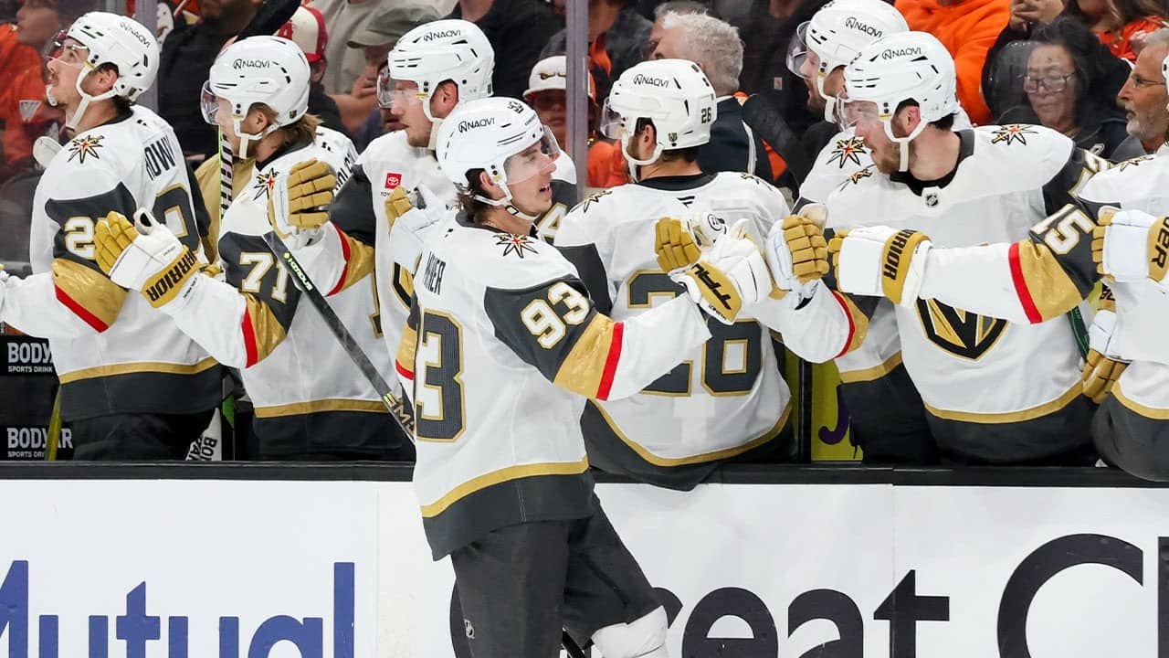 MARNER notches first PLAYOFF HAT TRICK!