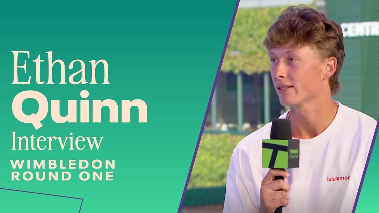 Ethan Quinn Pulling Inspiration from Juan Martin del Potro's Forehand | 2026 Wimbledon