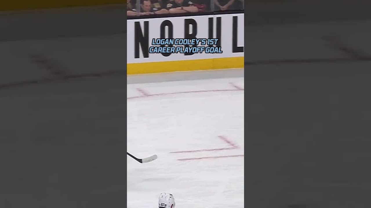 Welcome to the Stanley Cup Playoffs, Logan Cooley!