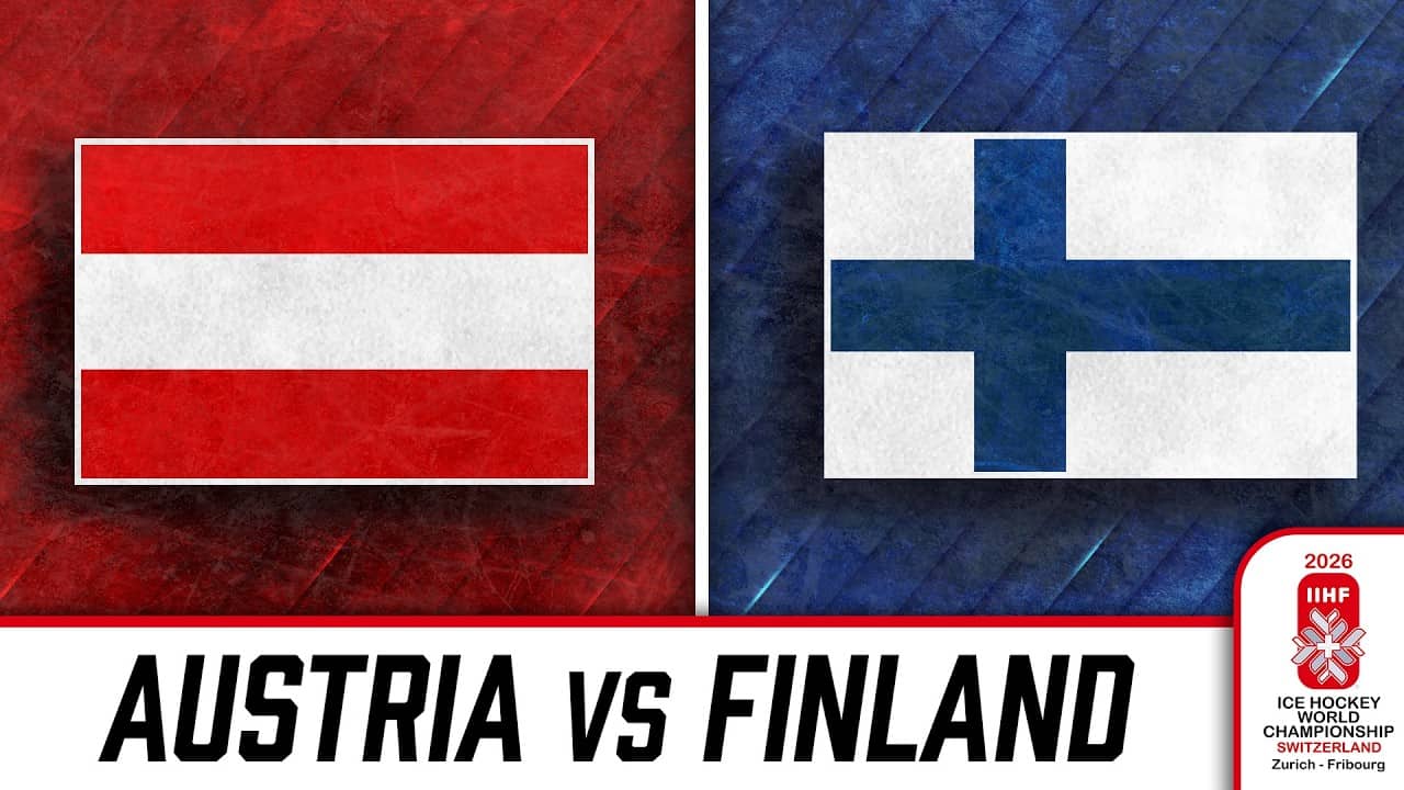 Watch Austria vs Finland at the 2026 IIHF World Championship 🇦🇹🇫🇮🏒