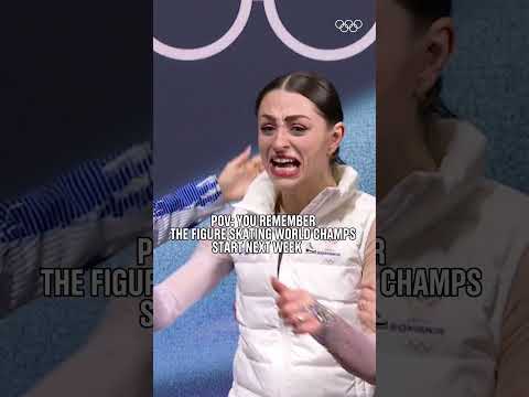Julia Sauter captures how hyped we are for the ISU Figure Skating World Championships Prague 2026! 🥳