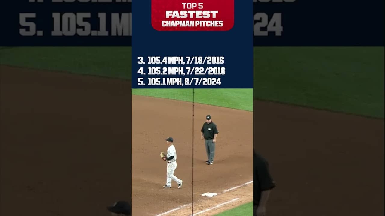 Aroldis Chapman's FASTEST Pitches of his career!