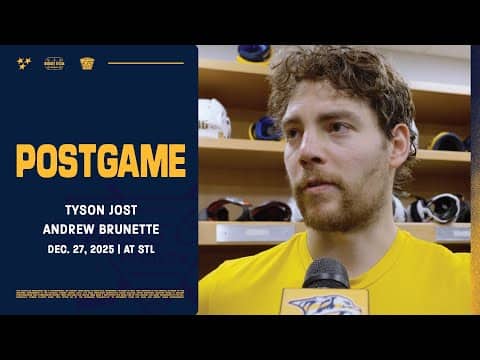 Tyson Jost & Andrew Brunette - Postgame: Dec. 27, 2025