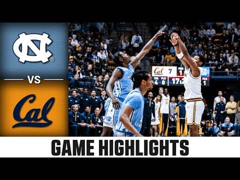 North Carolina vs. Cal Game Highlights | 2025-26 ACC Men's Basketball