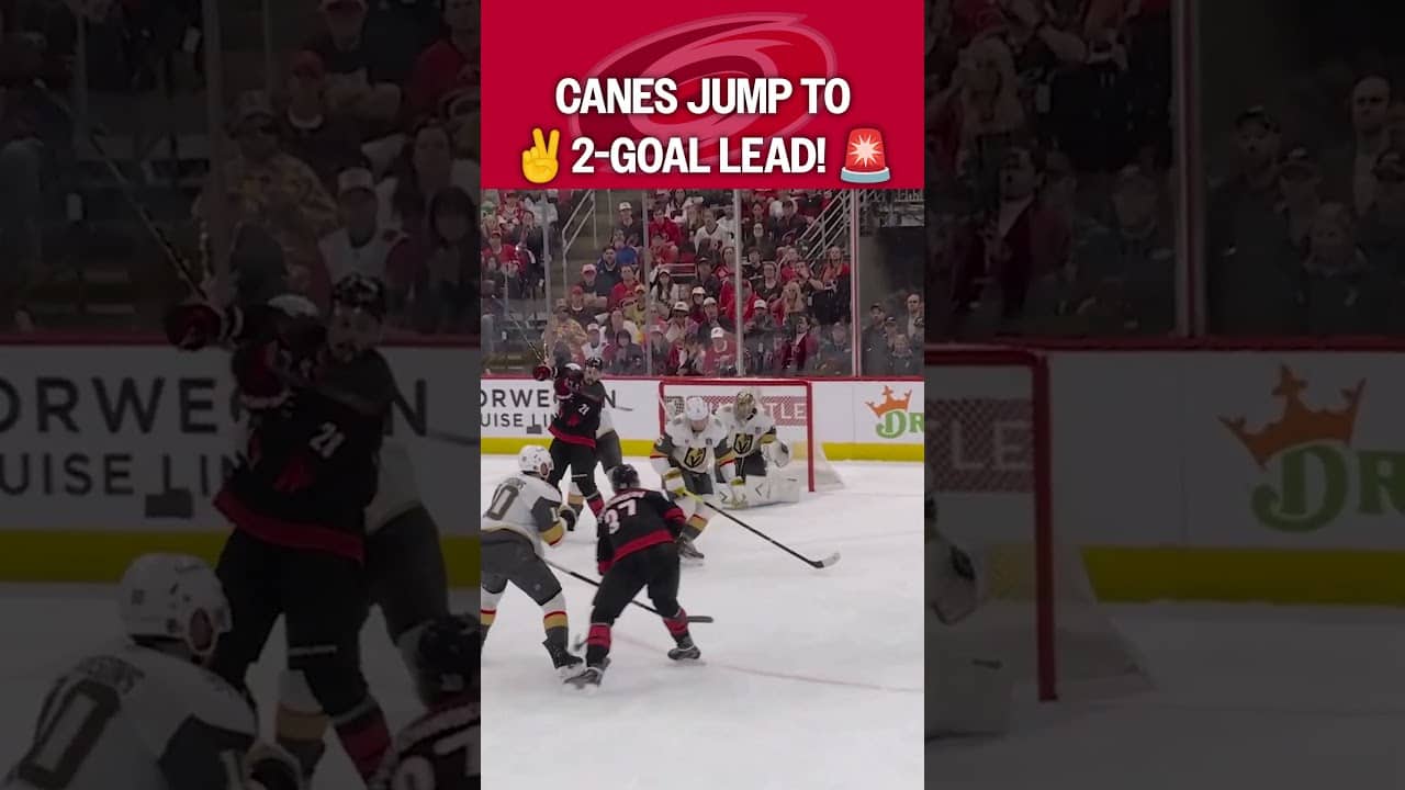 Canes go BACK-TO-BACK for the LEAD! 🫨