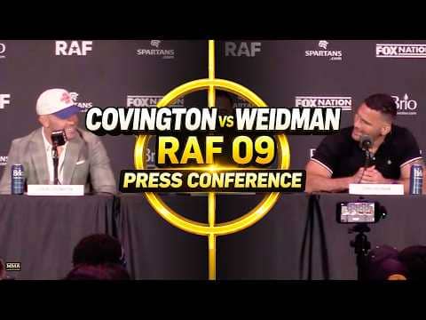 Colby Covington vs. Chris Weidman RAF 09 Press Conference | MMA Fighting