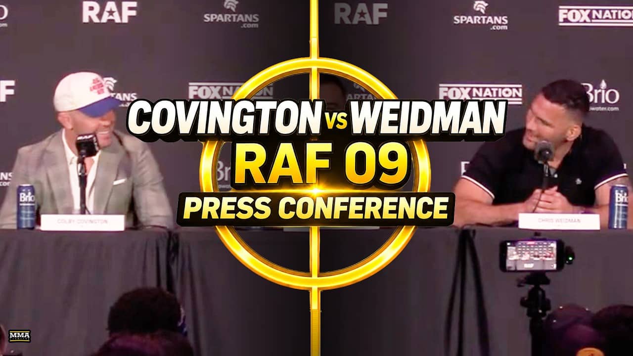 Colby Covington vs. Chris Weidman RAF 09 Press Conference | MMA Fighting