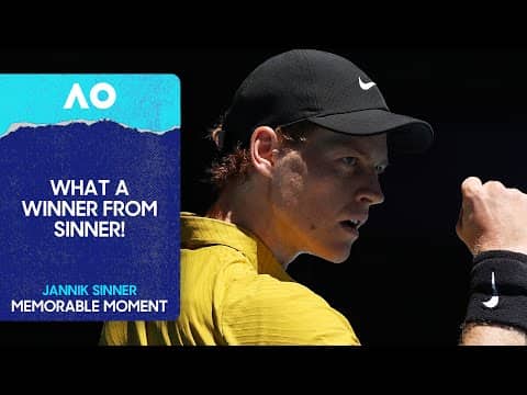 Jannik Sinner's Incredible Angled Winner! | Australian Open 2026