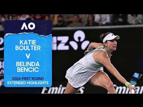 Katie Boulter v Belinda Bencic Extended Highlights | Australian Open 2026 First Round