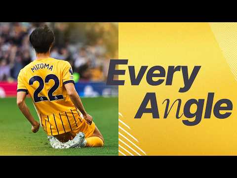 EVERY ANGLE | Mitoma's SENSATIONAL Spurs volley