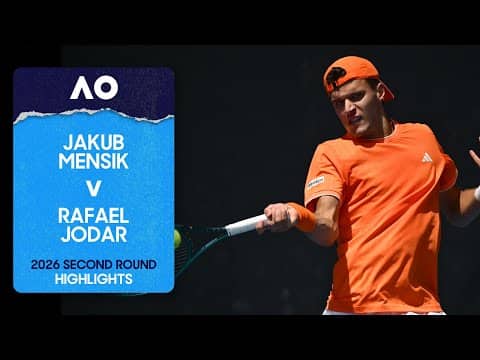 Jakub Mensik v Rafael Jodar Highlights | Australian Open 2026 Second Round
