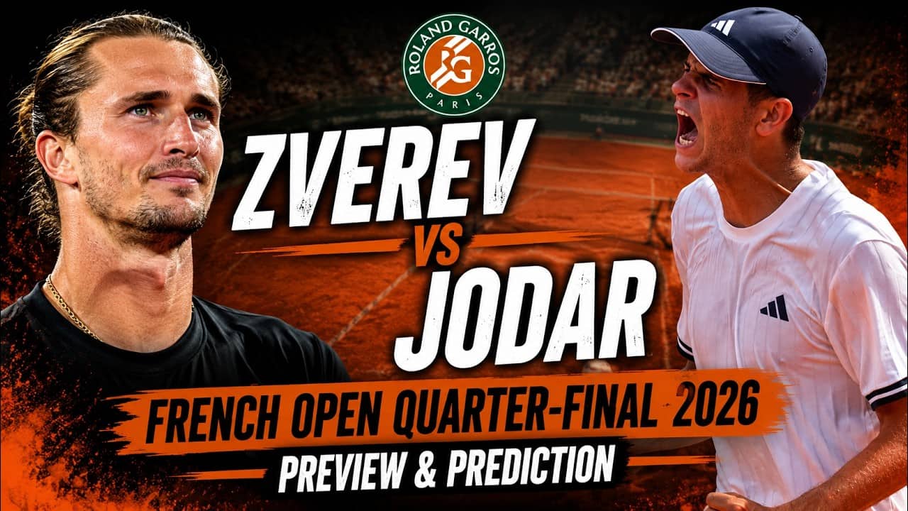 Alexander Zverev vs Rafael Jodar | French Open QF | Roland Garros 2026 | Preview & Prediction