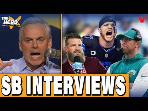 Colin Cowherd talks Super Bowl w/ Lions' Aidan Hutchinson, Liam Coen, Ryan Fitzpatrick | HERD NFL