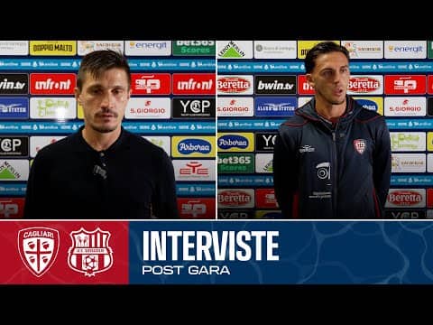 Post Gara | Pisacane e Zappa dopo Cagliari-Sassuolo | Serie A Enilive