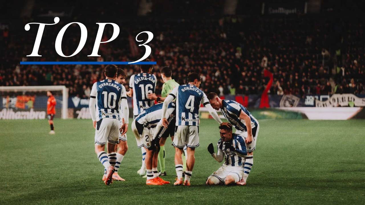 TOP 3 | Desde 50 metros | Los mejores goles de la temporada | Real Sociedad