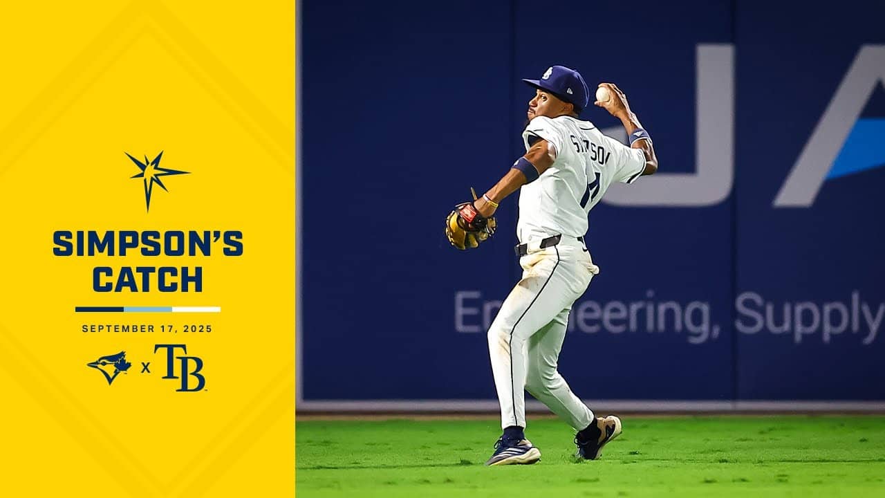 Chandler Simpson Robs a Home Run vs Toronto