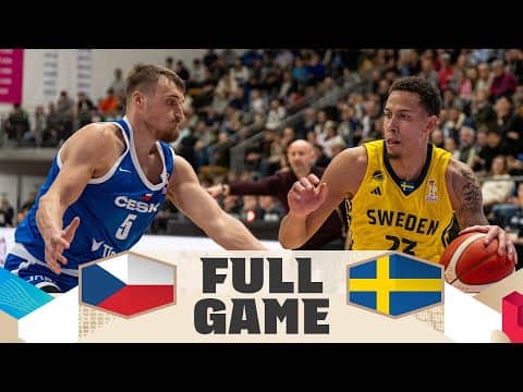 Czechia v Sweden | Full Basketball Game | FIBA Basketball World Cup 2027 European Qualifiers