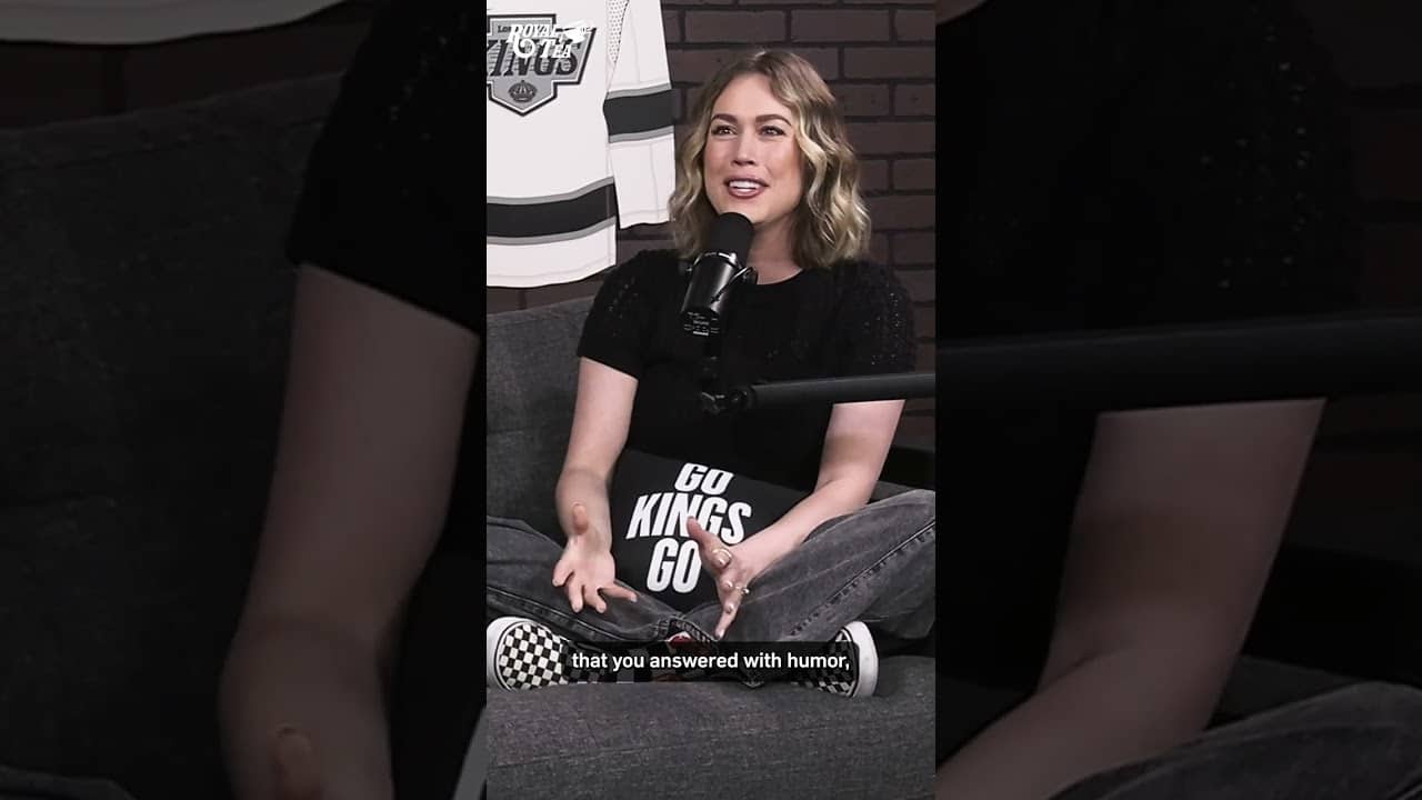 Carrlyn went into the archives for this one 🤣 #lakings #gkg #gokingsgo