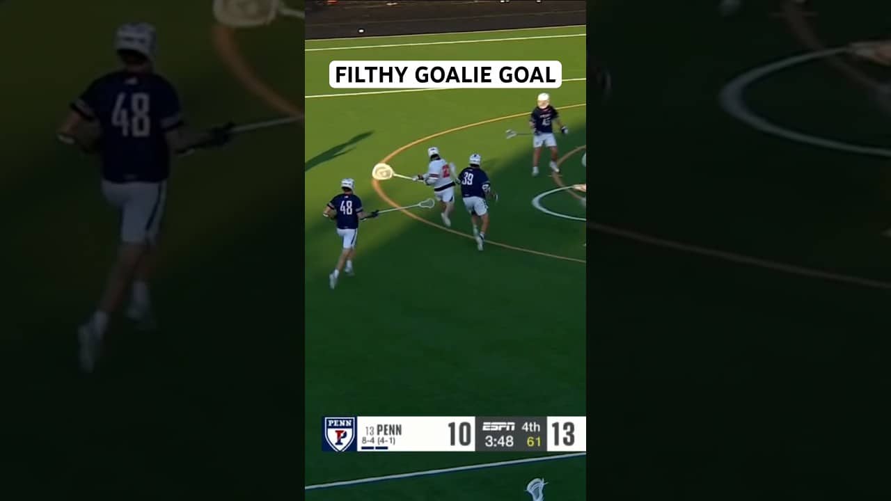 When the goalie has a bag 👀 (via @espn )