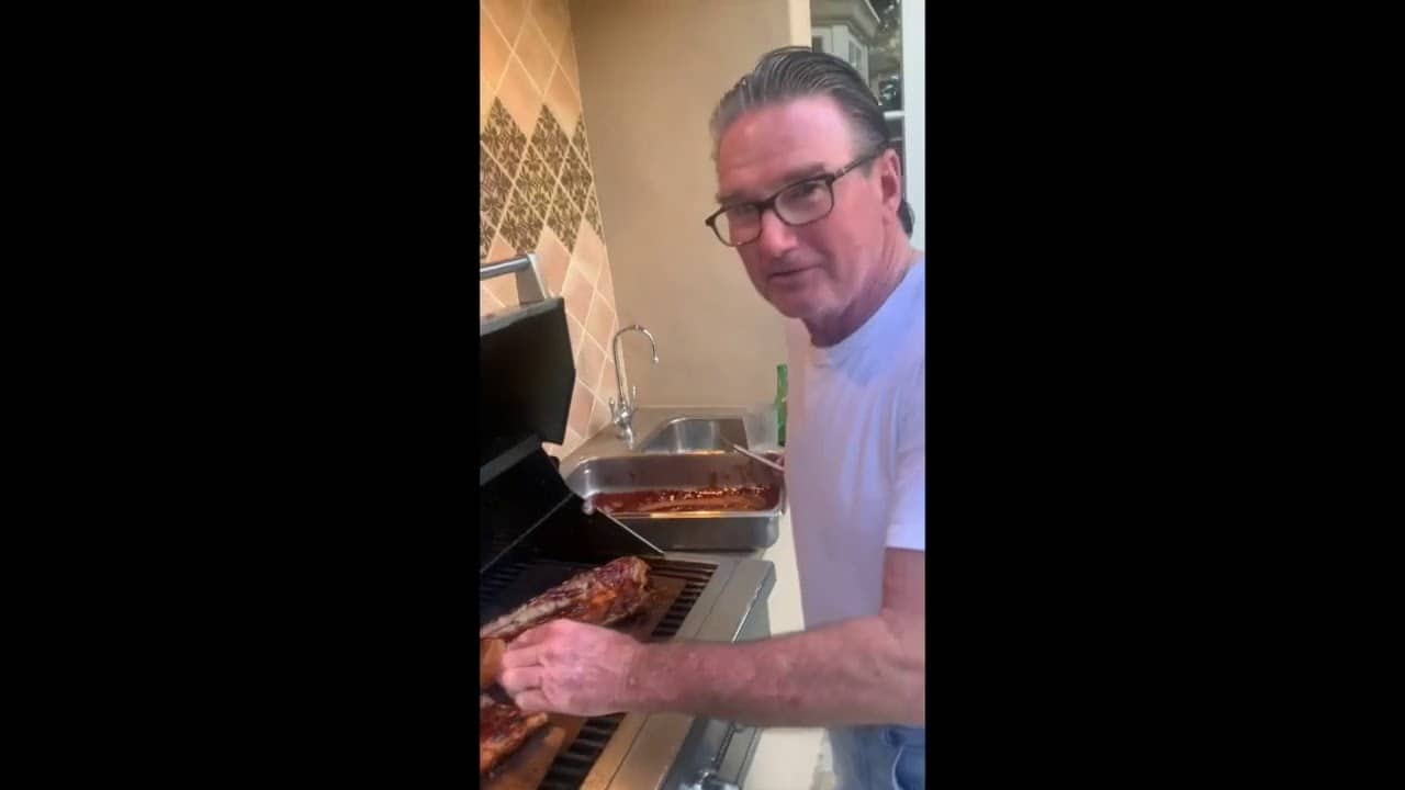 Connors Kitchen-BBQ Ribs & Corn Souffle on Brett's bday