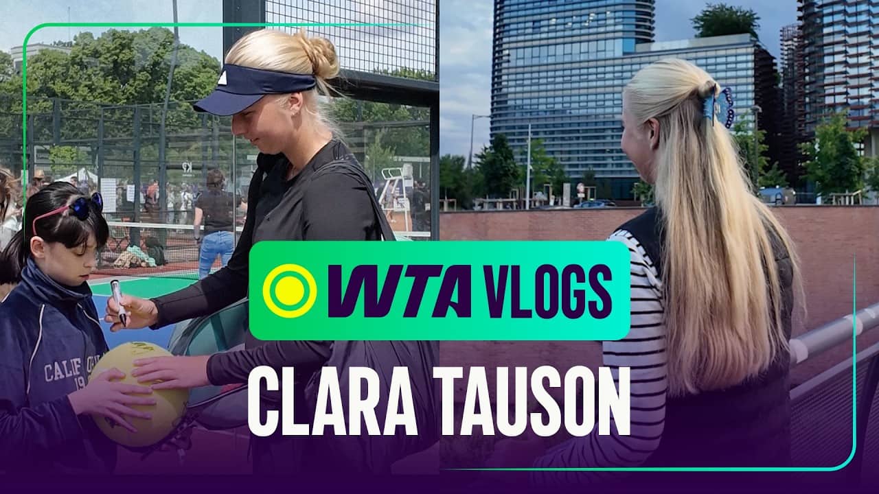 A Day in the Life with Clara Tauson | Practice, Magicians and Special Guests | WTA Vlogs Strasbourg