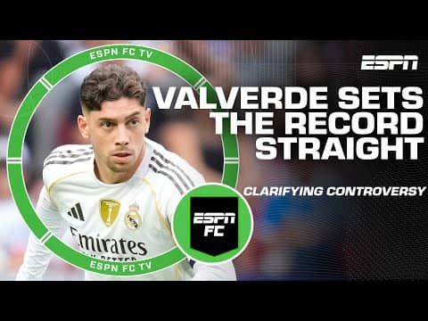 🚨 Federico Valverde issues statement after reports that he ‘refused to play’ vs. Kairat 🚨 | ESPN FC