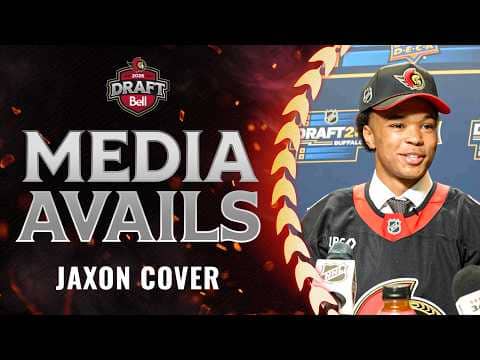 Jaxon Cover NHL Draft Media Availability