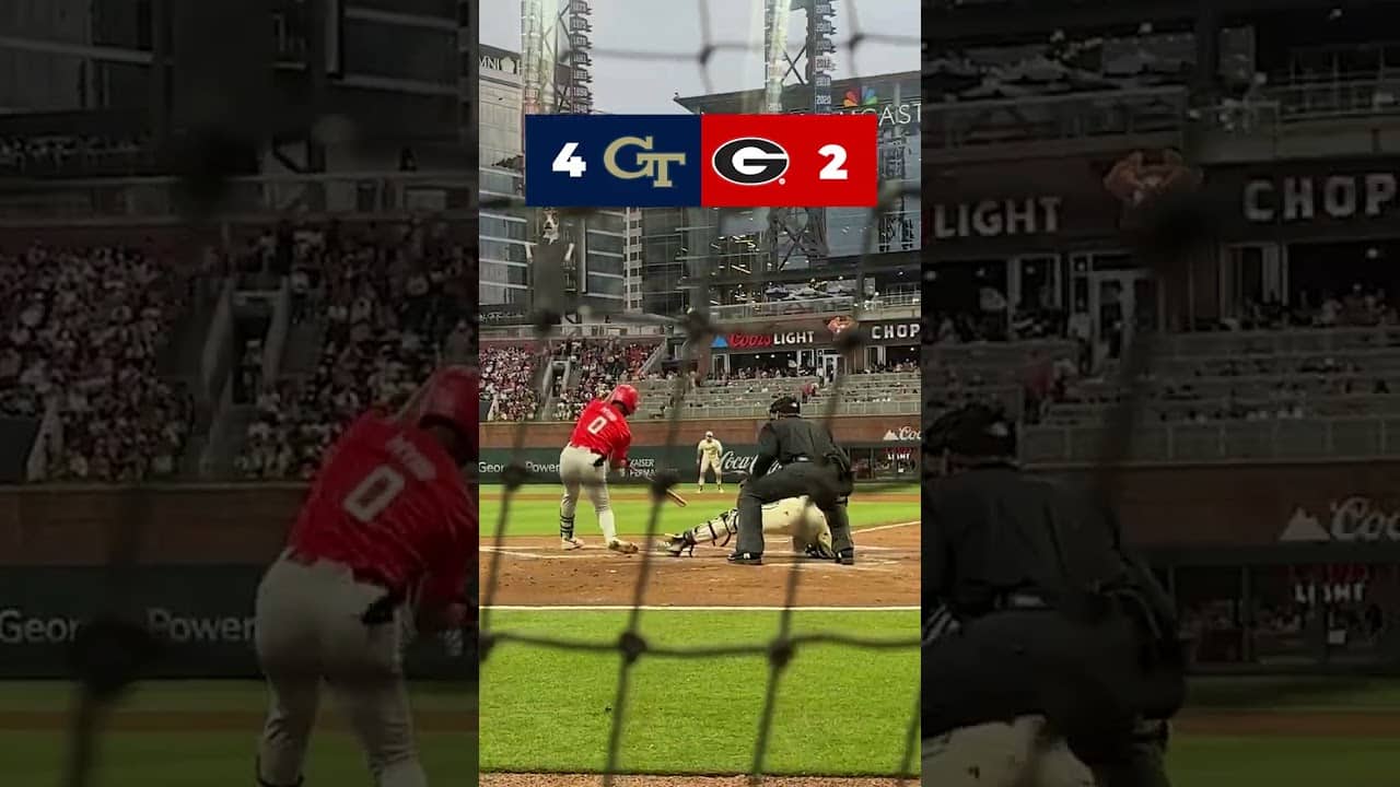 Highlights from Georgia Tech vs. UGA at the Spring Classic ⚾️ #shorts