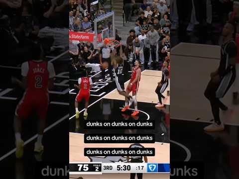 Saturday night dunk show ‼️ #nba #spurs #jeremysochan 📺 FanDuelSN SW