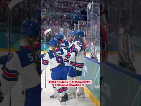 First of many in this sweater for Laila Edwards 🇺🇸🏒