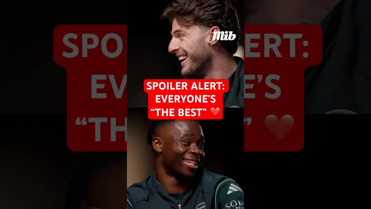BUKAYO SAKA AND DECLAN RICE DESCRIBE THEIR ARSENAL TEAMMATES