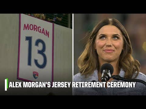 Alex Morgan’s San Diego Wave FC jersey retirement ceremony | ESPN FC
