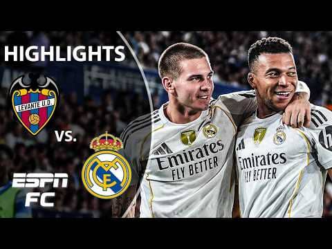 Vini Jr. & Mbappe both score 🙌 Real Madrid vs. Levante | LALIGA Highlights | ESPN FC