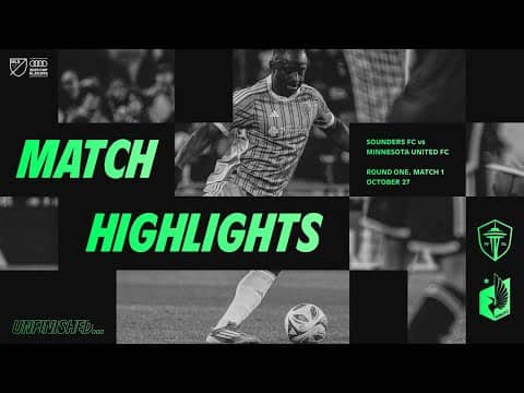 HIGHLIGHTS: Minnesota United vs. Seattle Sounders FC | October 27, 2025