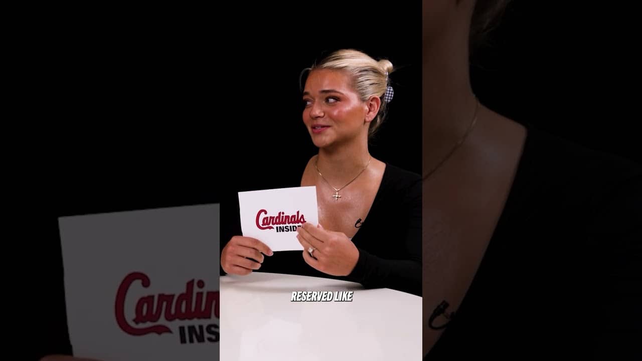 Gianna Pettus and Masyn Winn take a couples quiz ❤️ ⚾#stlcardinals