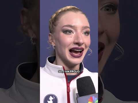 Amber Glenn gets her 'happy moment' 🥹🫶