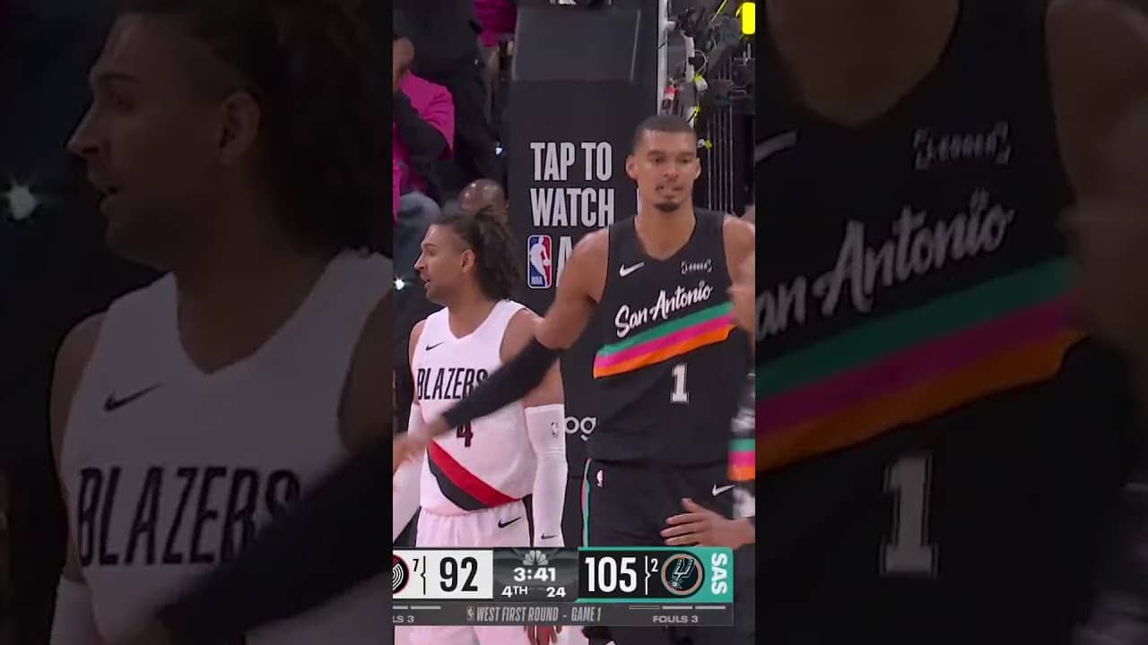 STOP PLAYING WITH H1M! 😤 #Spurs #NBA #victorwembanyama