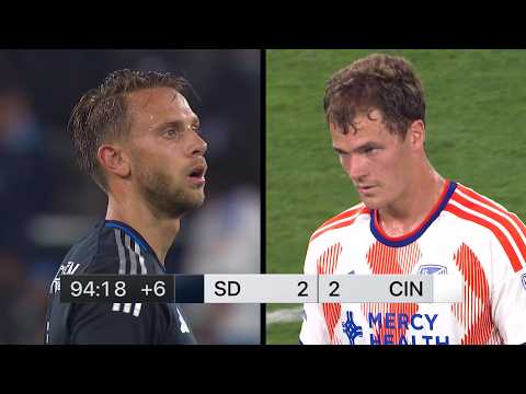 San Diego FC vs. FC Cincinnati WILD STOPPAGE-TIME FINISH!!