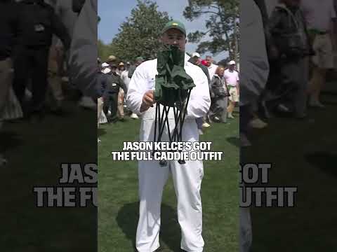 Jason Kelce came ready for The Masters Par 3 Contest 😅 ⛳️