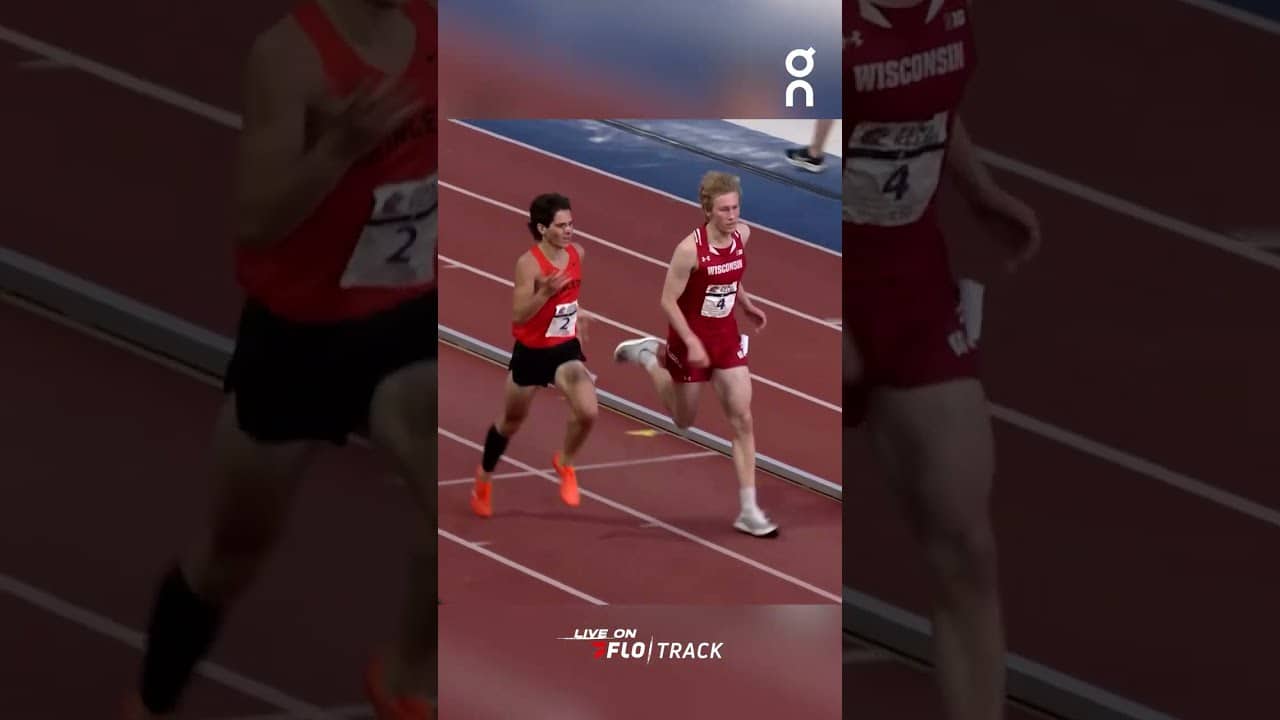 Incidental contact for the Penn Relays 3K Steeple Title 👀👀