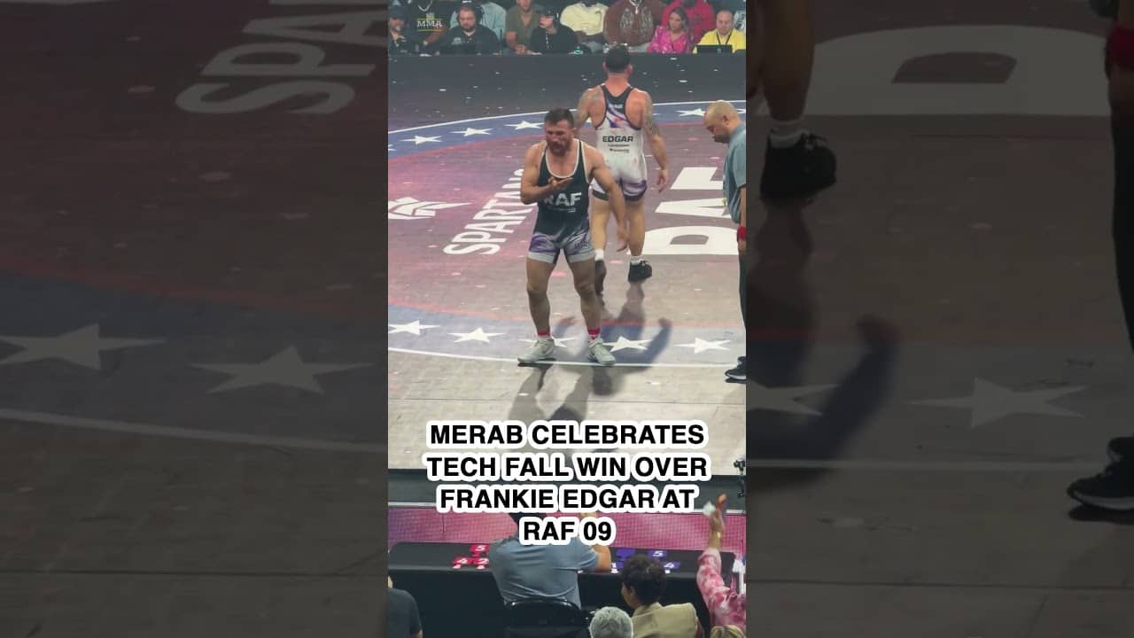 Merab Dvalishvili TECH FALLS Frankie Edgar 12-1 at RAF 09!