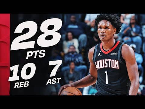 Amen Thompson STUFFED THE STAT SHEET In Memphis! (28 PTS, 10 REB, 7 AST) | November 5, 2025