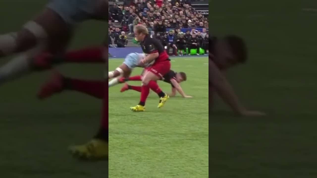 2 HUGE HITS: Courtney Lawes vs Owen Farrell