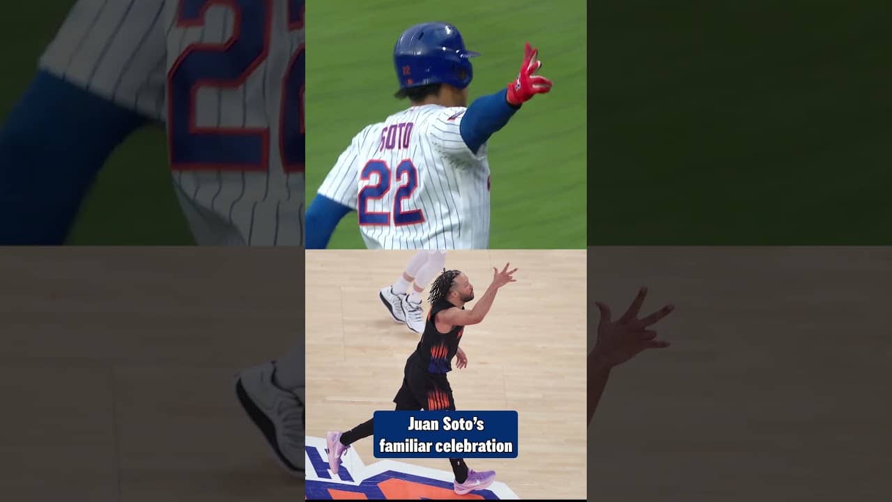 Juan Soto's home run celebration looks familiar 👀