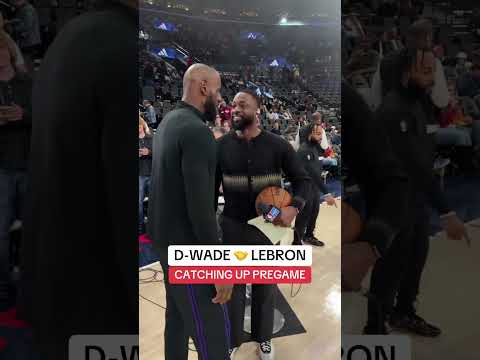 LeBron & D-Wade catchup before the battle of LA 🤝